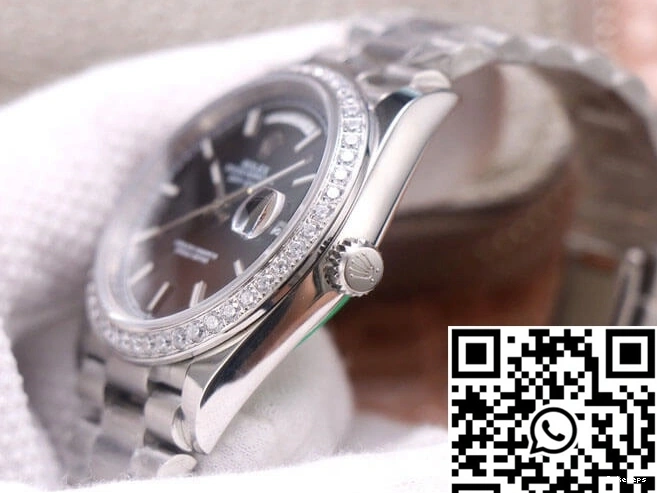 M228349RBR-0002 Dial Rolex Black EW Factory Day-Date 0429